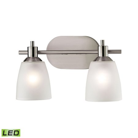 Jackson 14'' Wide 2-Light Vanity Light - Brushed Nickel -  ELK HOME, 1302BB/20-LED